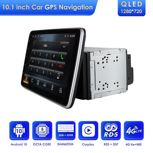 Rotatable 10.1" Android 10 8-Core 2 DIN Car Auto Play Radio Stereo GPS Wifi 32GB - Picture 9 of 12