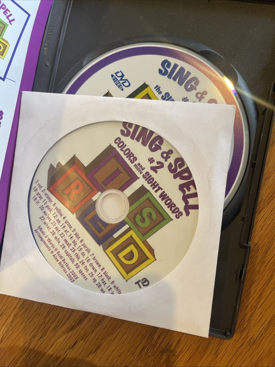 ミュージック SID CD&DVD Sing & Spell The Sight Words Vol 1 DVD 2004 Heidi Songs