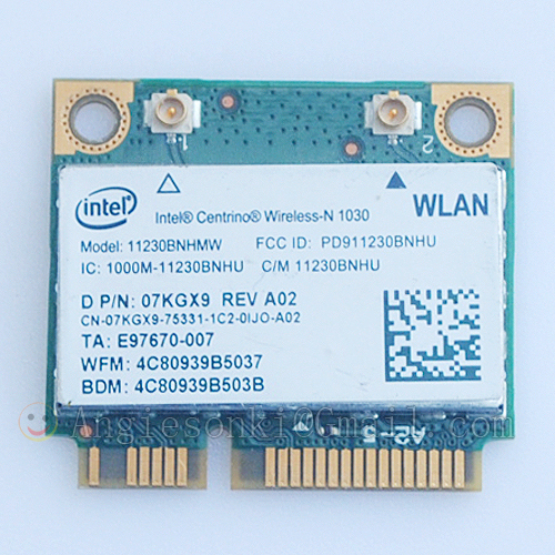 intel 1030 Wifi+BT Wireless Card PCI-E 7KGX9 for Dell Inspiron N4110 N7110 N5110 - Picture 8 of 9