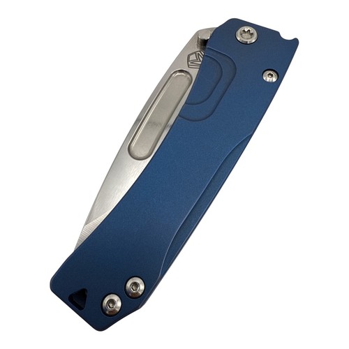 Medford Slim Midi Folding Knife Old School Blue Titanium Handle S45VN Blade
