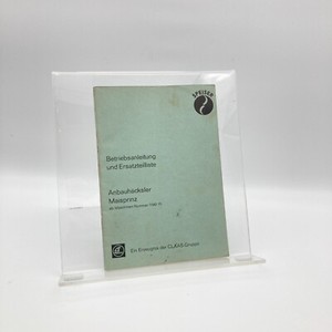 ++ SPEISER/ Anbauhäcksler / Maisprinz / Ersatzteilliste / Betriebsanleitung ++