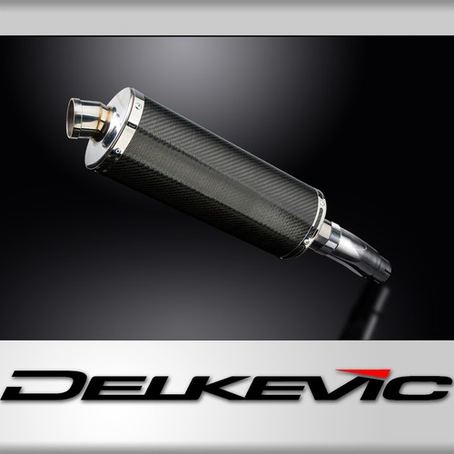 Kawasaki Ninja 400 18-23 Z400 19-21 Slip On 14" Oval Carbon Exhaust Muffler Kit - Picture 1 of 5