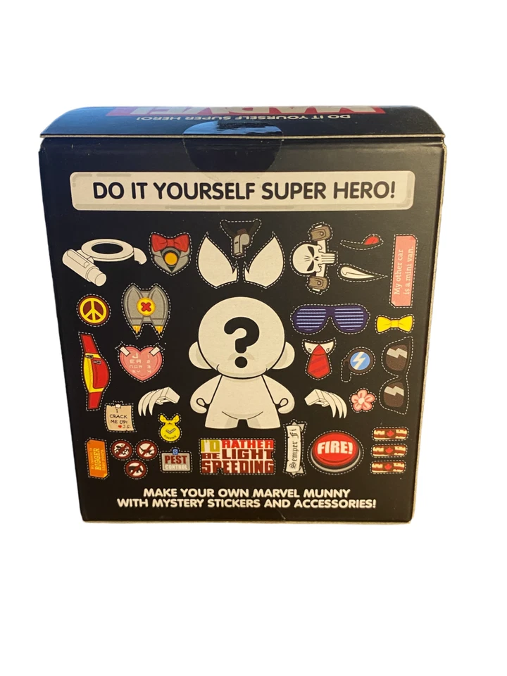 MARVEL MUNNYWORLD MICRO Serie 2 Hágalo Usted Mismo Superhéroe Caja Ciega SELLADA Kidrobot Foto 2 de 4