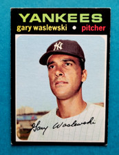 1971 Topps #277 Gary Waslewski New York Yankees Baseball Card EX