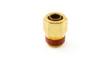 3/4" Male NPT to 3/4" Push to Connect Brass Fitting - Accepts 3/4" Air Line