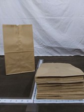 100 Brown Paper Kraft grocery Bag RI32C 022310 13 3/4" X 6 1/4" X 8 1/4" 