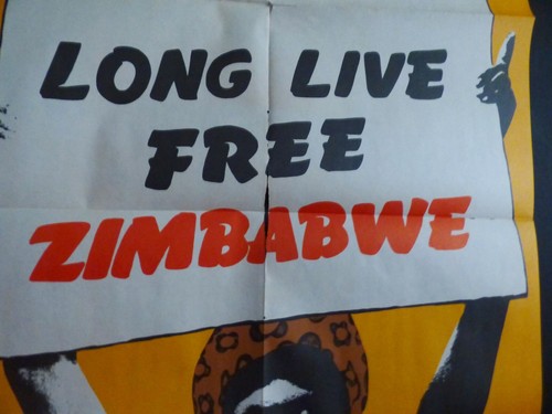 LARGA VIDA LIBRE ZIMBABWE Cartel Cubano Vintage con Plegues Originales ARTE CUBA AFRICA - Imagen 2 de 6