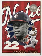 2022 Topps Gallery Modern Artists Gold, Juan Soto #ed 6/25, Card #MA-3