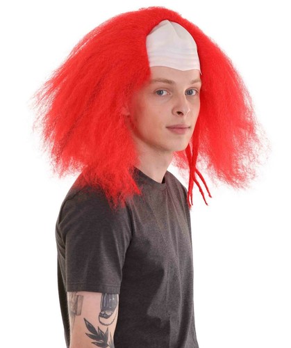 Bald Clown Wig | Red Color Adult HM-638 - Picture 6 of 8