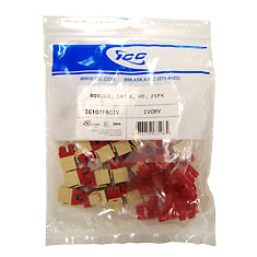Icc Ic107F6Civ Module, Cat 6, Hd, 25Pk, Ivory