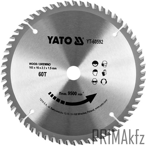 YATO Kreissägeblatt Handkreissäge HM-Sägeblatt Holz PVC Alu Metall 125 - 500 mm - Bild 17 von 81