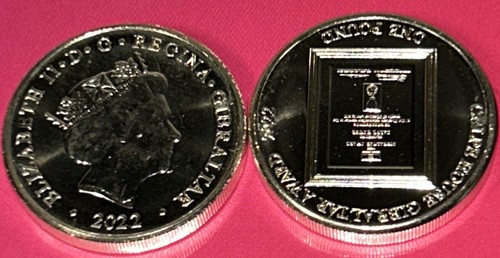 Gibraltar 🇬🇮 moneda £1 libra 2022 calpe house UNC nuevo QEII última ronda libra - Imagen 2 de 7