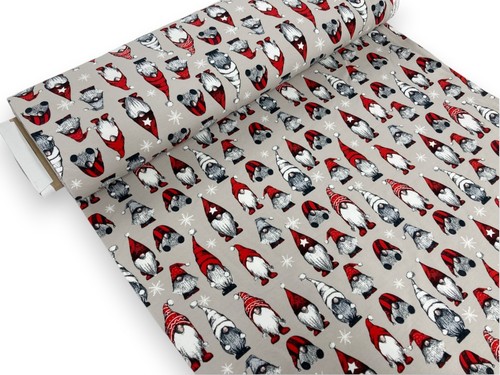 Christmas Jersey Fabric Festive Cotton 4 Way Stretch Knit for Leggings T-Shirt - Picture 29 of 39