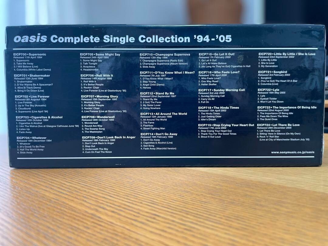 Oasis Complete Single Collection 94'-05' Box Set 25 | eBay Oasis Complete Single Collection 94'-05' Box Set 25 | eBay