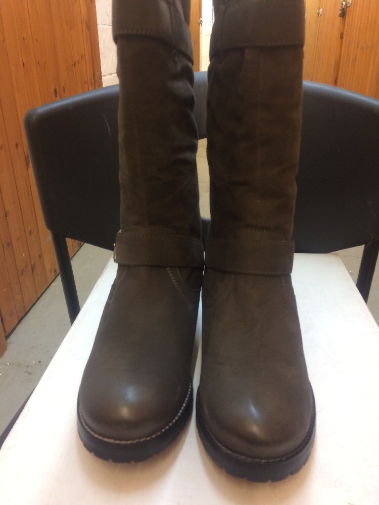 Tire de ante señoras de la rodilla botas altas Tire de ante señoras de la rodilla botas altas