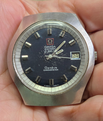 OMEGA Geneve Cal 1260 Watch Vintage Mens Electronic F300hz Blue Dial 198.031 - Picture 10 of 10