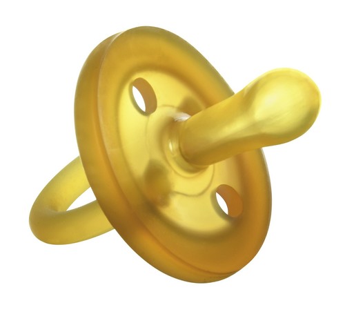 Goldi Sauger symmetrische Naturform Schnuller aus Naturkautschuk 100 % Latex - Bild 1 von 3