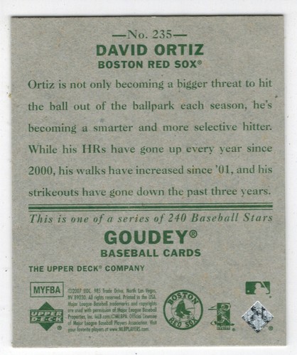 DAVID ORTIZ cards ***** U PICK ****** (Buy 2 or more for 60% DISCOUNT) - Picture 241 of 481
