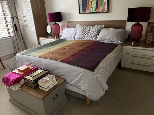 LOPI Istex Iceland Pure New Wool Gradient Striped Throw Tassels 140 X 166.5 xm - Picture 6 of 22