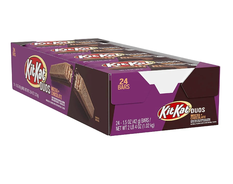 Kit Kat Duos Mocha & Chocolate Wafer Candy Bars, 1.5 Oz, Pack of 24  - Image 3 of 4