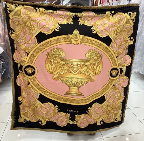 Custom Made Lion And Urn Versace Throws 55”55”made From Heavy Upholstery Fabric - Picture 6 of 16
