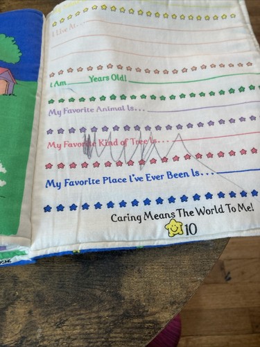 Libro de tela completo 1992 vintage CARE BEARS - ON THE GO AND IN THE KNOW - - Imagen 3 de 4