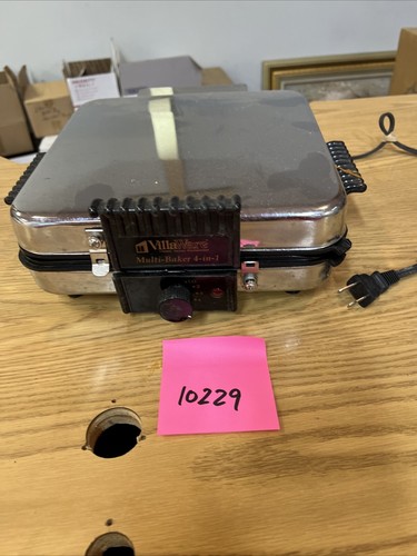 VillaWare Multi-Baker 4-in-1 Deep Belgian Waffle, Flat Griddle, Rib Grill 8550 - Picture 2 of 13