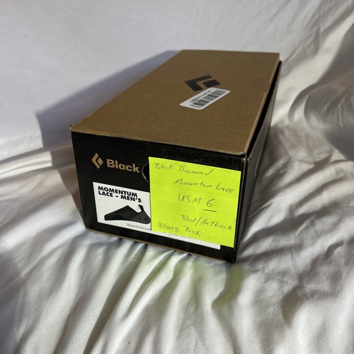 Black Diamond Momentum Lace Climbing Shoe Mens Size US 6, EUR 38 Black/Anthrcite - Picture 4 of 12