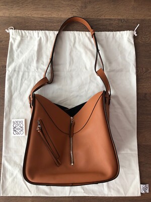 Loewe Hammock Tasche Medium Kalbsleder Tan Neu!
