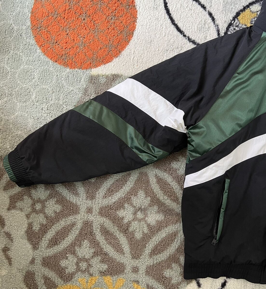 Supreme Nike Hooded Sport Jacket Black Green White Puffer Supreme Nike Hooded Sport Jacket Black Green White Puffer