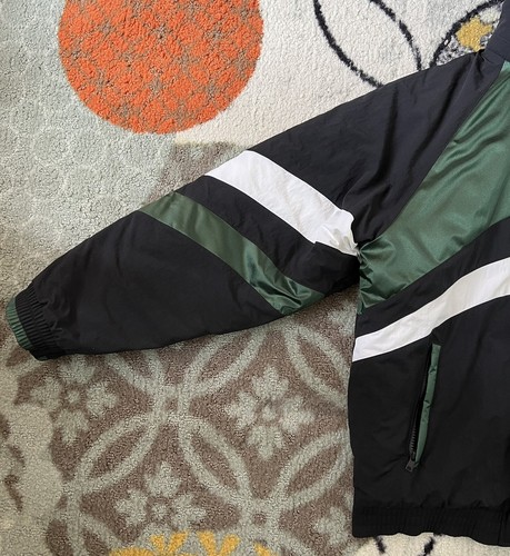 Supreme Nike Hooded Sport Jacket Black Green White Puffer Puffy Size Medium - Picture 4 of 6