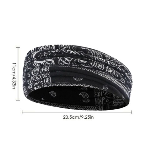 Womens Wide Elastic Headband Turban Hair Band Sports Running Yoga Gym Head Wrap - Picture 8 of 30