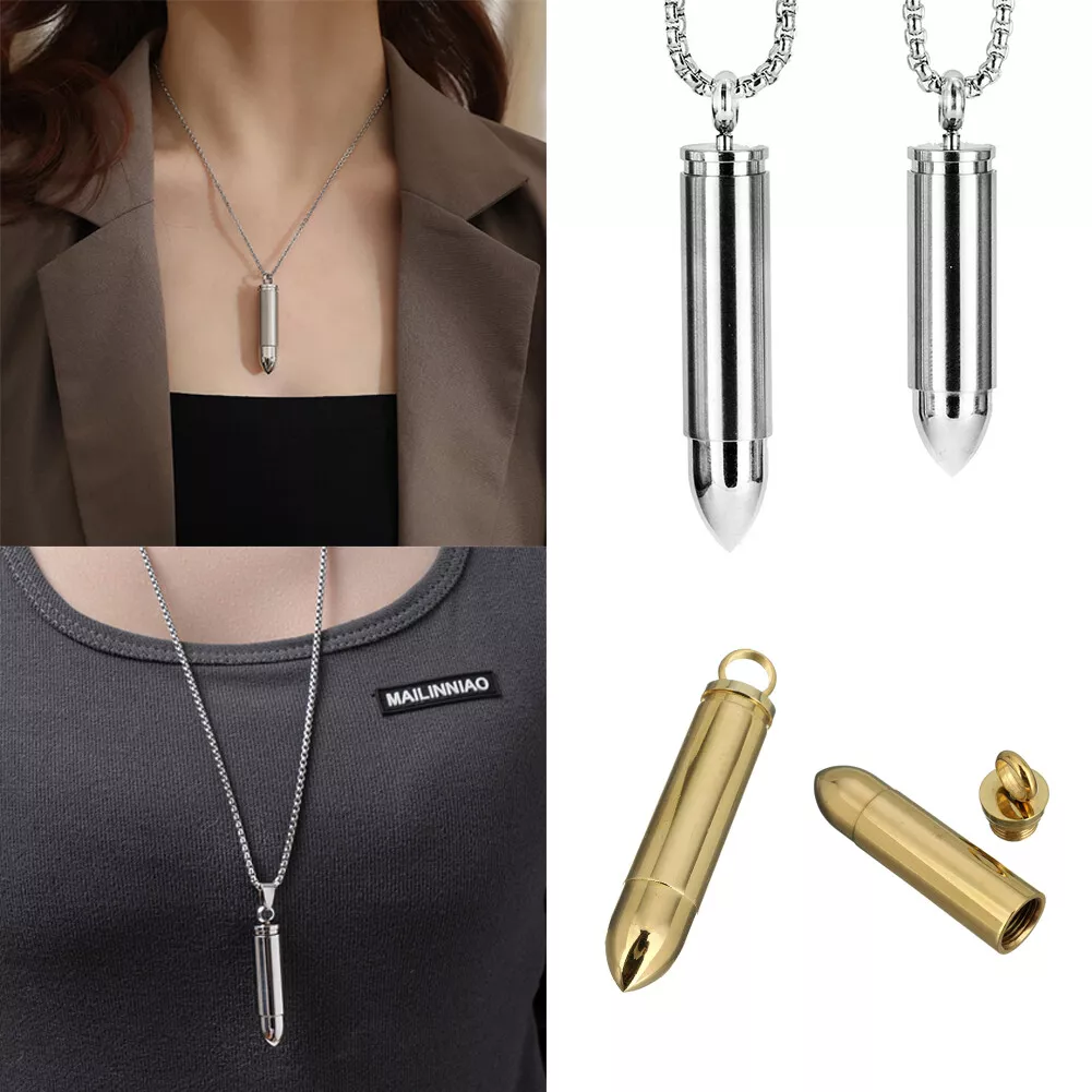 Mens sale bullet necklace