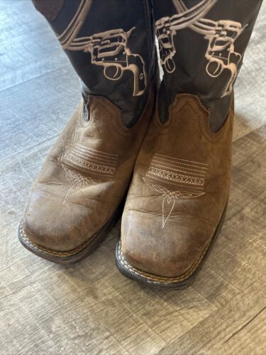 Durango Rebel Western Botas de Cuero Marrón Para Hombre Talla 8.5 W #DDB0077 - Imagen 2 de 9
