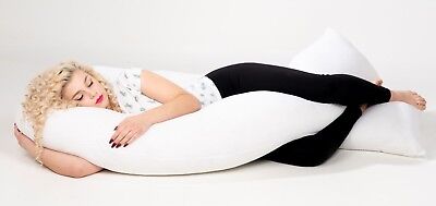 12FT Giant U Shaped Pillow Extra Filled Pregnancy Maternity Body Back Support