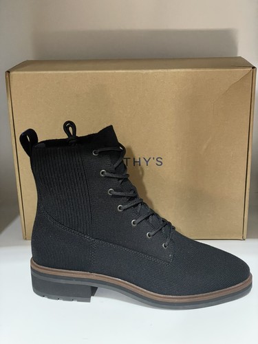 Rothys Rothy's The Laced Lug Boot Onyx Black, Size 9 - New In Box! 220-001 - Picture 5 of 8