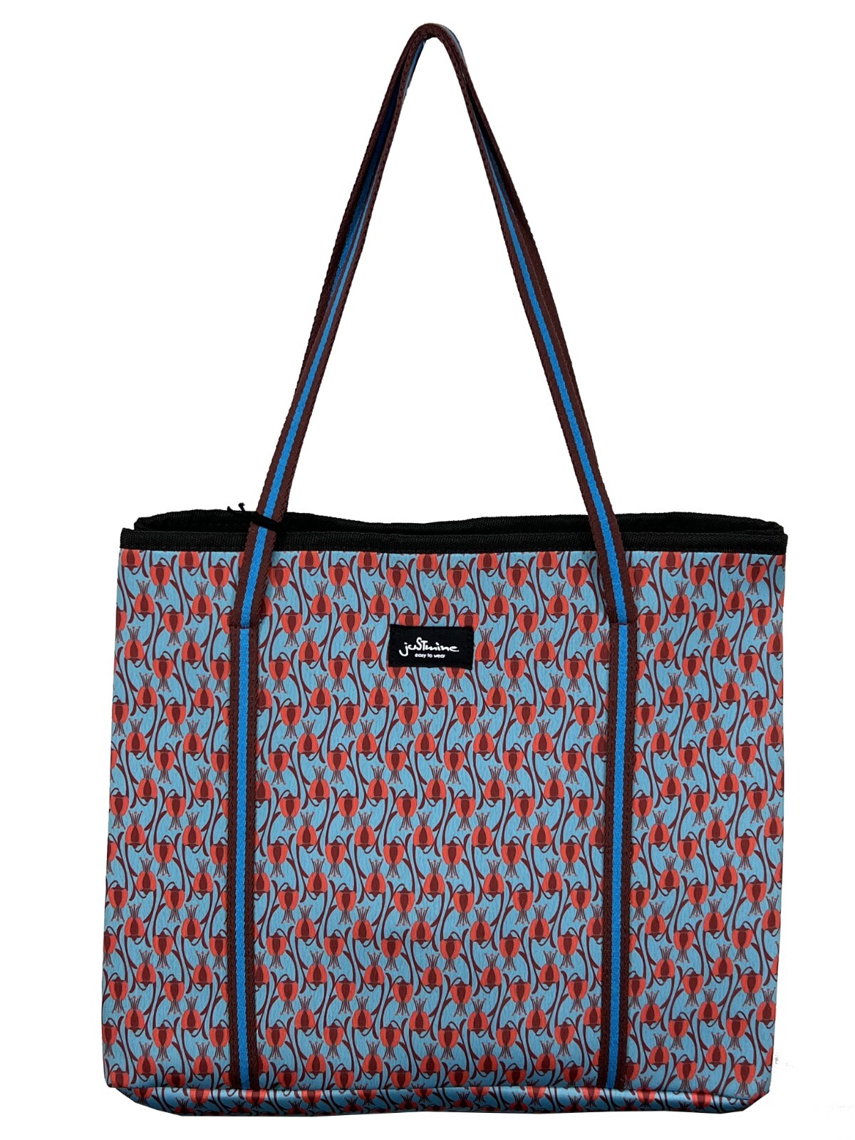 ШОППЕР JUSTMINE borsa donna stampata K108 8027 СДЕЛАНО В ИТАЛИИ