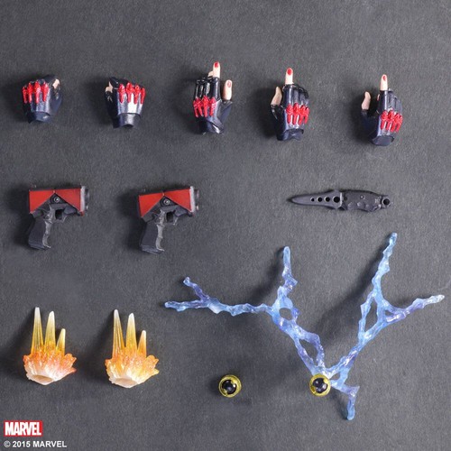 MARVEL UNIVERSE: BLACK WIDOW PLAY ARTS KAI 1/7 Action Figure 26 cm SQUARE ENIX - Foto 8 di 8