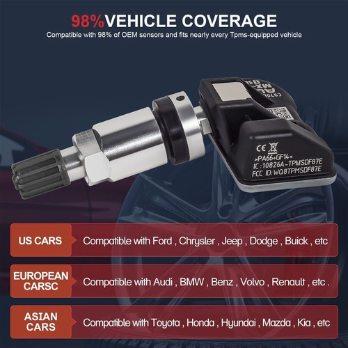 Autel MX-Sensor 315MHz & 433MHz TPMS Universal Metal Value Programmable Sensor - Picture 18 of 20