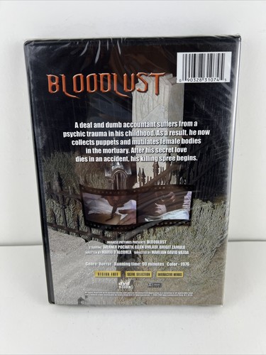 Bloodlust (1976) Dvd 2001 Rare New Horror - Picture 2 of 2