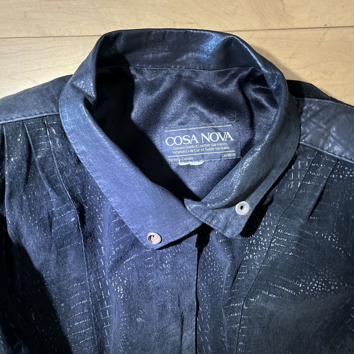 Vintage 1980's COSA NOVA Leather Suede Womans Black Jacket Vintage 1980's COSA NOVA Leather Suede Womans Black Jacket