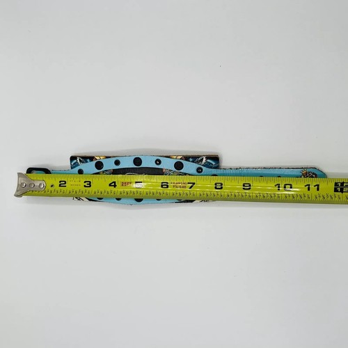 Bracciale in vera pelle fatto a mano Don Ed Hardy blu tigre - Foto 10 di 14