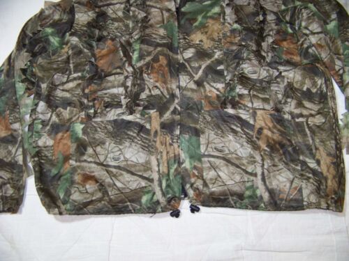 Leafy Realtree Hardwoods Camo Sheer Mesh Hooded Jacket - 2X/3X - Zip Front - Picture 3 of 12