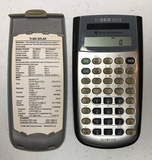 Texas Instruments TI-36X Solar Scientific Calculator TESTED WORKS - Used