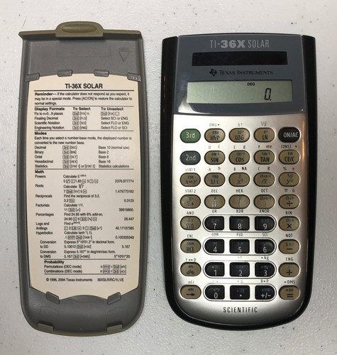 Texas Instruments TI-36X Solar Scientific Calculator TESTED WORKS - Used - Picture 1 of 10