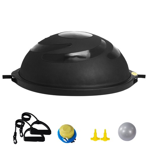 VEVOR 26" Half Exercise Ball Trainer Yoga Balance Stability Ball Resistance Band - Picture 9 of 12