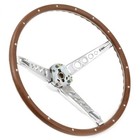NEW 1965 - 1966 Ford Mustang Pony Steering Wheel Original Look Woodgrain Deluxe