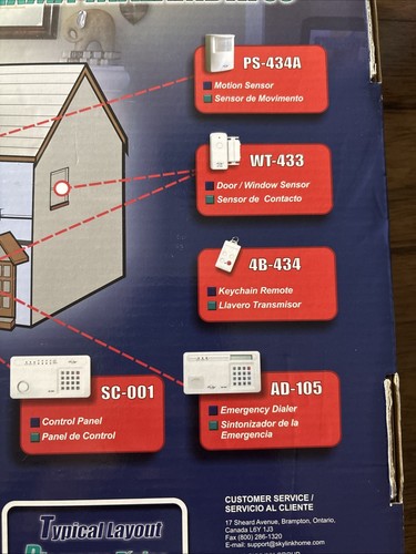 SKYLINK NEW Complete Wireless Alarm System Model SC-1000W Home Security System - Picture 8 of 10