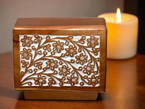 Urnas de cremación para cenizas humanas adulto macho hembra, caja de urna de madera vida de árbol y - Imagen 9 de 12