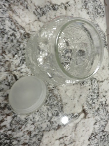 Bote de vidrio transparente de 9" vintage Anchor Hocking primavera lluvia flor usado en excelente estado raro difícil de encontrar - Imagen 5 de 5